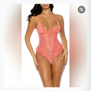Oh là là Chéri Lainey Paris  Teddy Lingerie Size L/XL  Orange